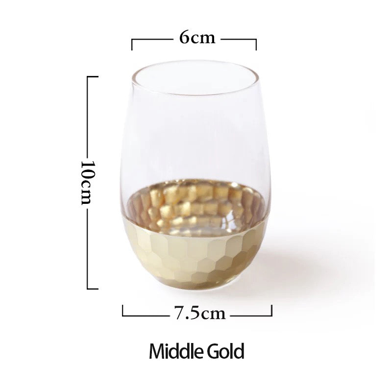 Creative Gold Foil Glass