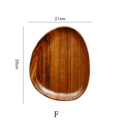 Round Wood Plates, Perfect for Serving, Sushi, Cheese, Sandwiches