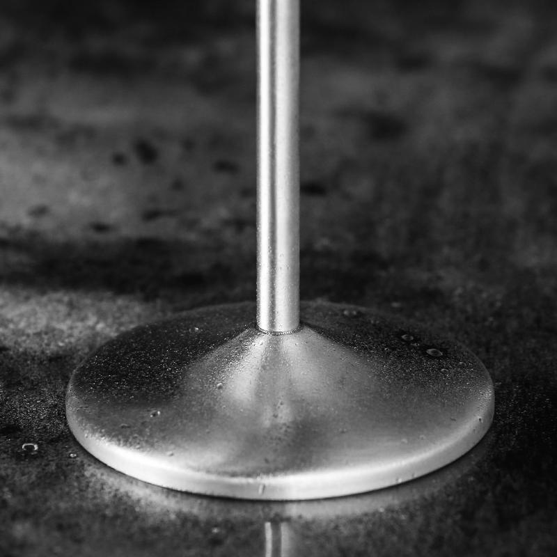 Stemmed Stainless Steel Wine Glasses, Elegant Silver Tone Drinkware for Cocktails