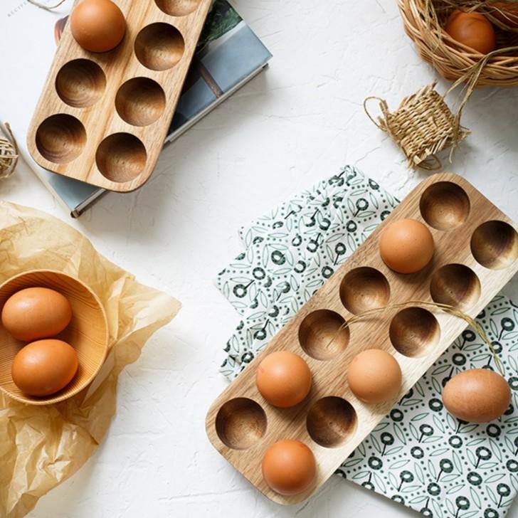 Premium Wood Egg Tray