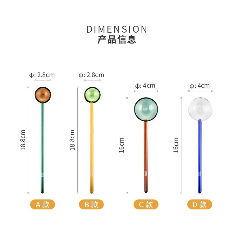 Heat Resistant Glass Spoons
