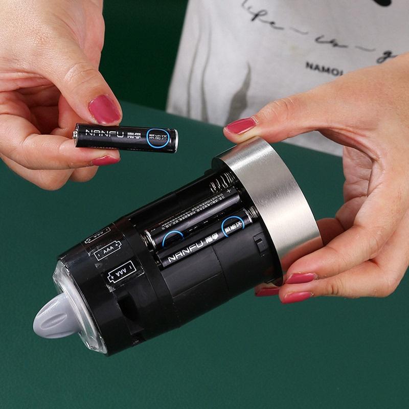 Premium Gravity Electric Salt and Pepper Grinder with LED Light