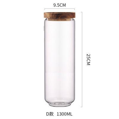 Glass Storage Containers, Airtight Glass Jars with Bamboo Lids
