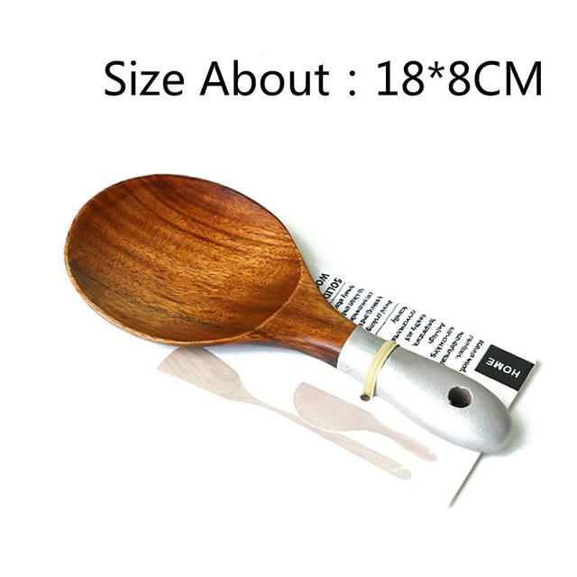 Wooden Cooking Utensils Set for Kitchen, Non Stick Cookware Tools