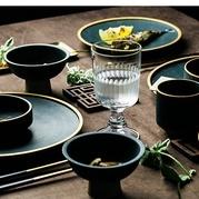 Ceramic Gold Inlay Plates Steak Food Dish Nordic Style Retro Tableware Bowl Ins Dinner Plate Cup High End Dinnerware Set