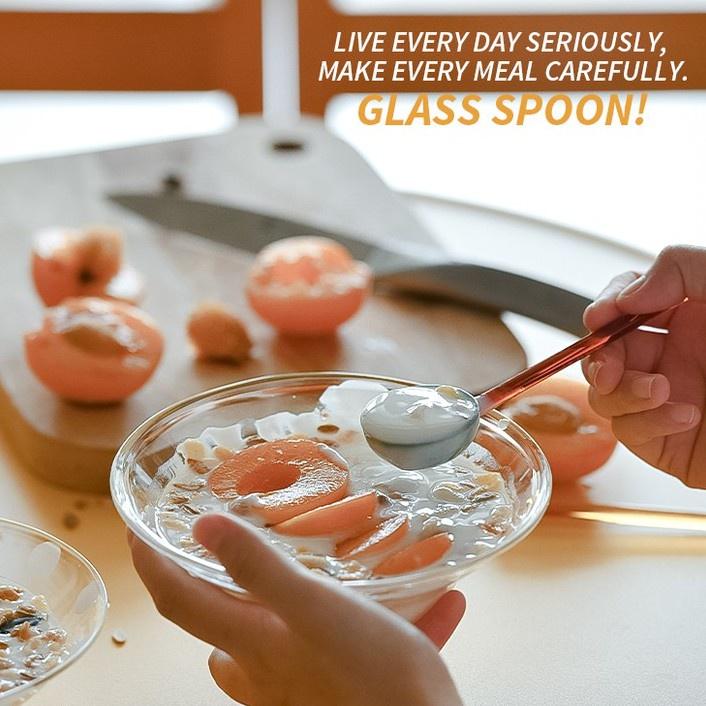 Heat Resistant Glass Spoons