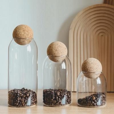 Glass Storage Container with Ball Cork