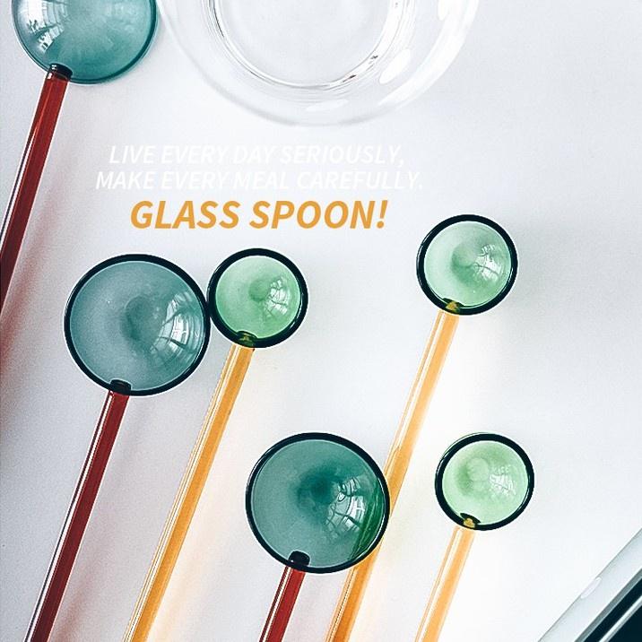 Heat Resistant Glass Spoons