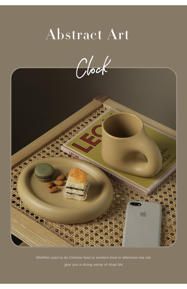 Fat Handle Creative Handmade Ceramic Mug