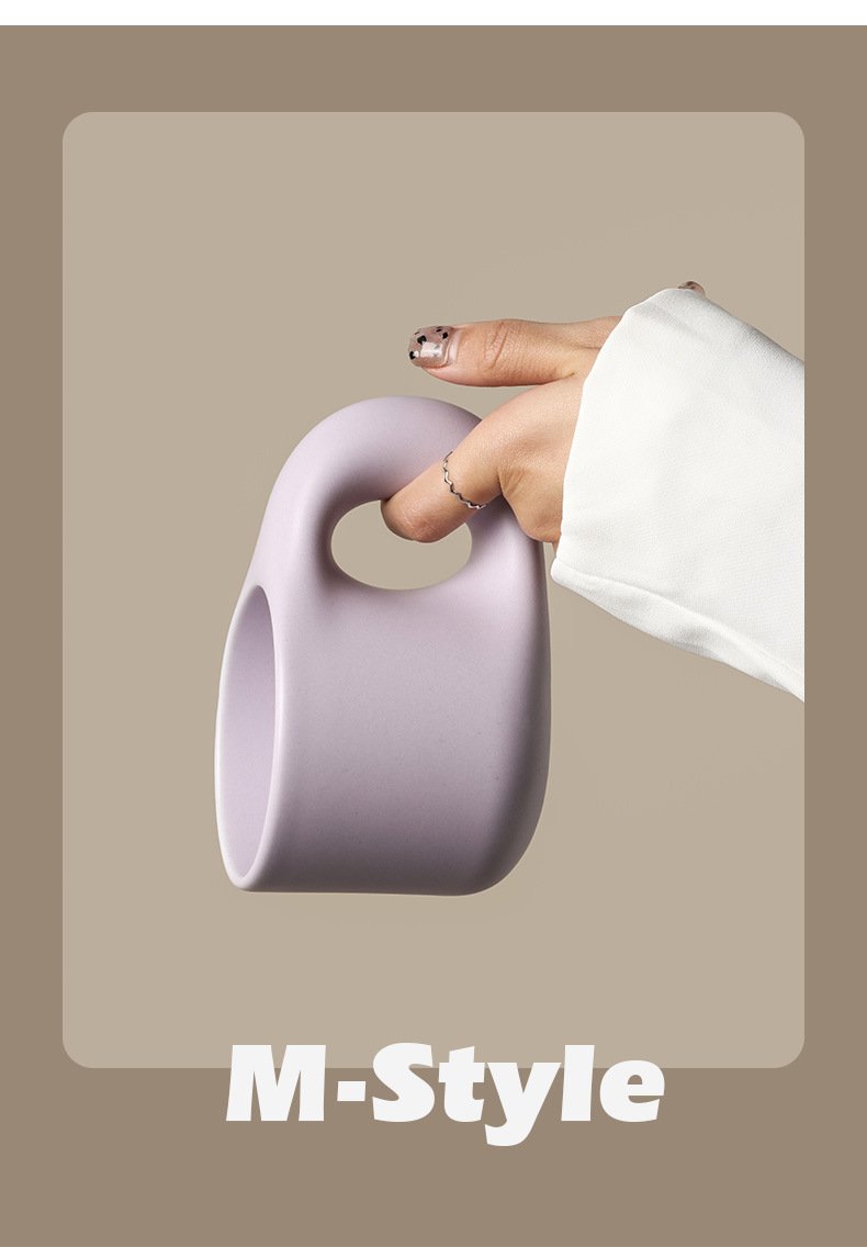 300ml Fat Handle Creative Handmade Ceramic Mug