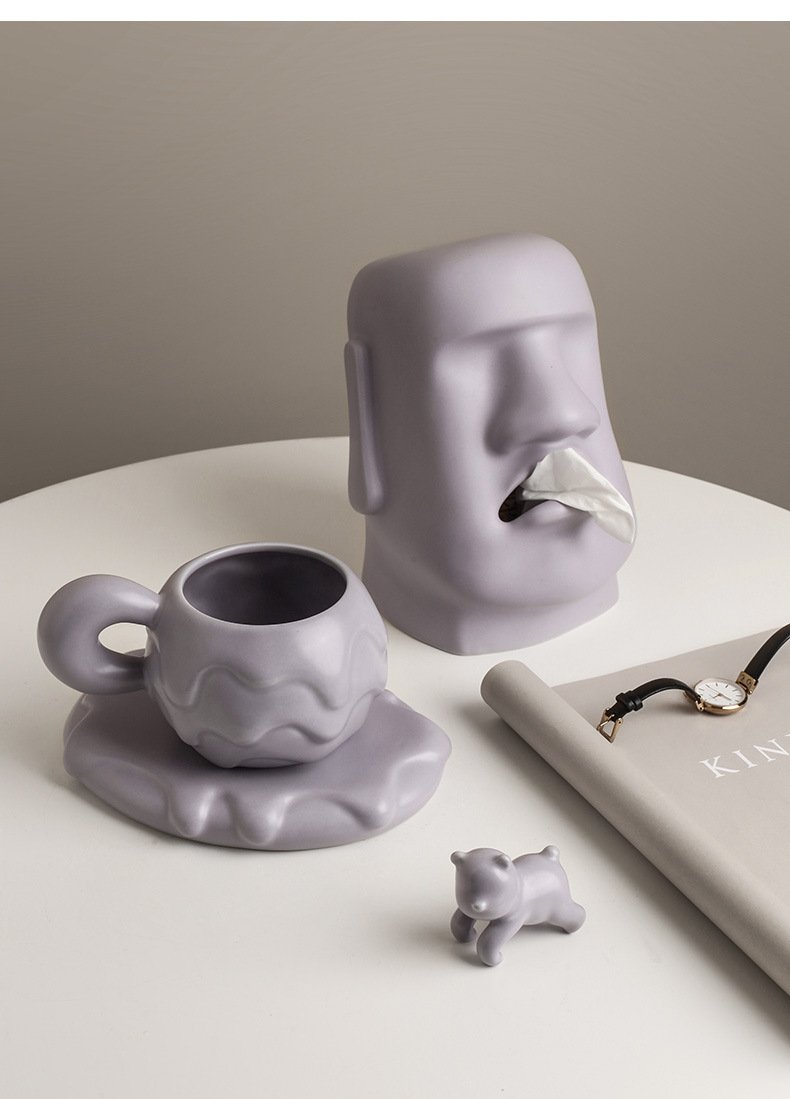 Nordic Mug Coffee Cup Luxury Ceramic Girl Mugs Fat Saucer Set Cute Ins Couple Water Milk White Cups Original Mugs Birthday Gift