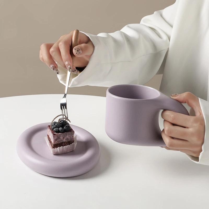 300ml Fat Handle Creative Handmade Ceramic Mug
