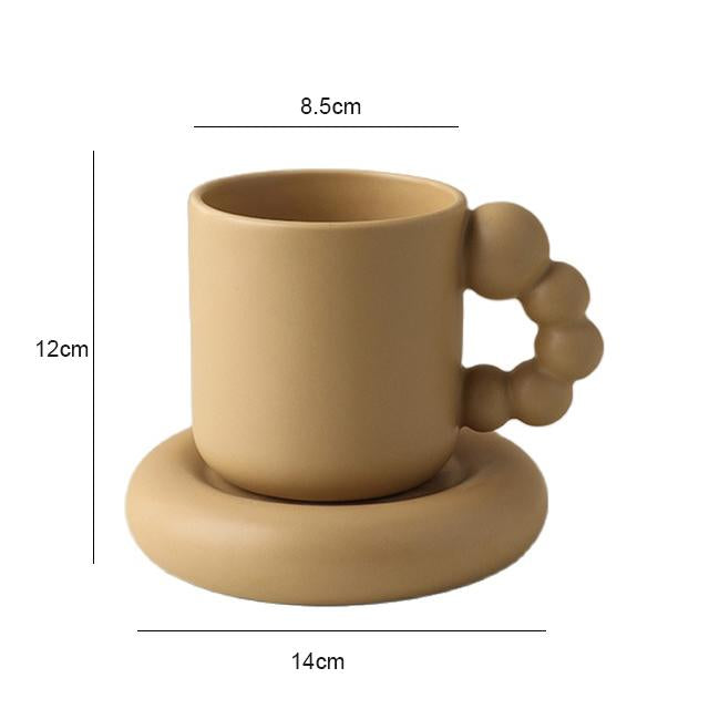 European Ceramics Coffee Cups And Saucers Tableware Coffee Plates Dishes Afternoon Tea Set Home Kitchen With Gift Box