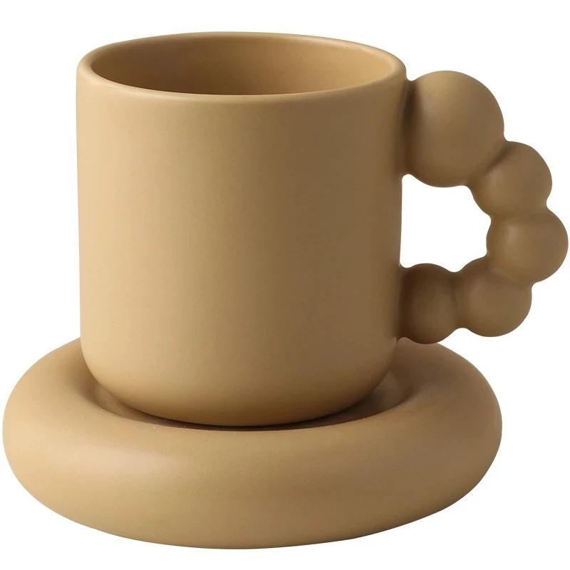 European Ceramics Coffee Cups And Saucers Tableware Coffee Plates Dishes Afternoon Tea Set Home Kitchen With Gift Box