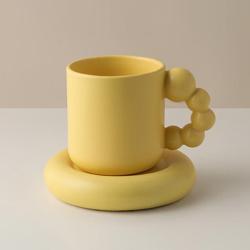 European Ceramics Coffee Cups And Saucers Tableware Coffee Plates Dishes Afternoon Tea Set Home Kitchen With Gift Box