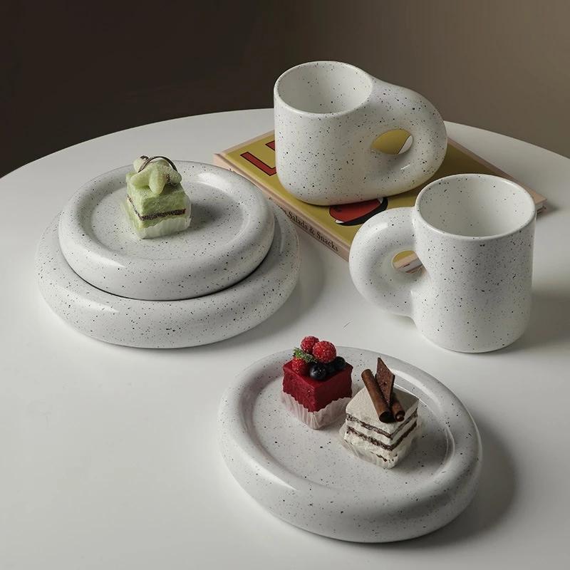 Fat Handle Creative Handmade Ceramic Mug