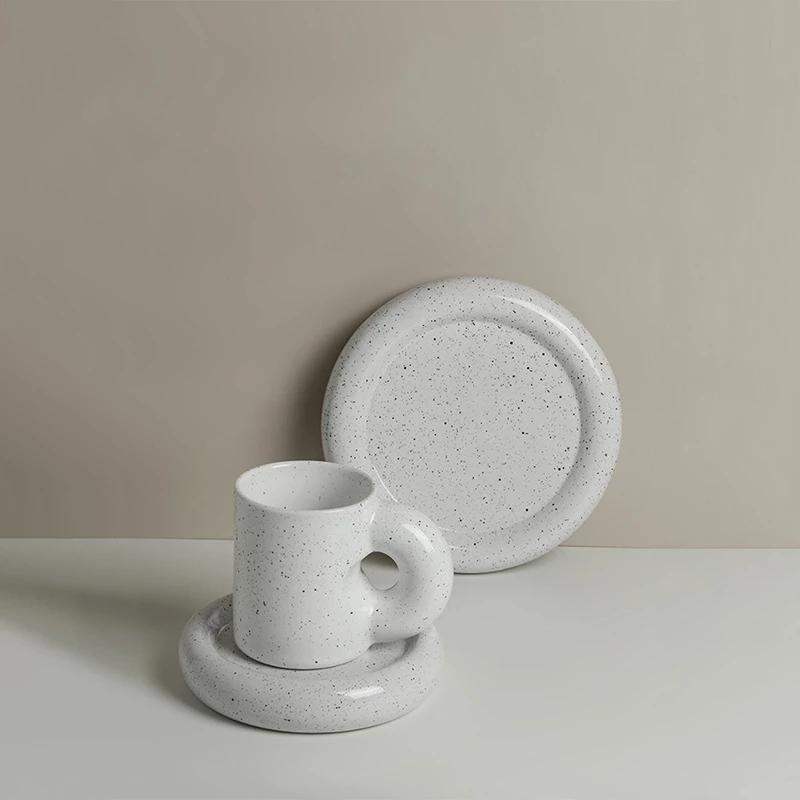 Fat Handle Creative Handmade Ceramic Mug