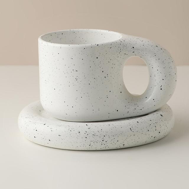 300ml Fat Handle Creative Handmade Ceramic Mug
