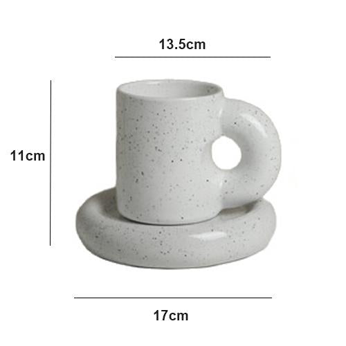 Fat Handle Creative Handmade Ceramic Mug
