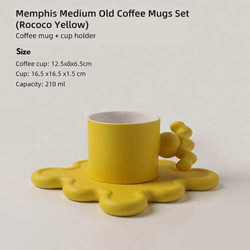 Trend Klein Blue Handmade Ceramic Cups With Big Handle For Coffee Tea Milk Creative Splash Ink Mugs Gifts Home Office Drinkware