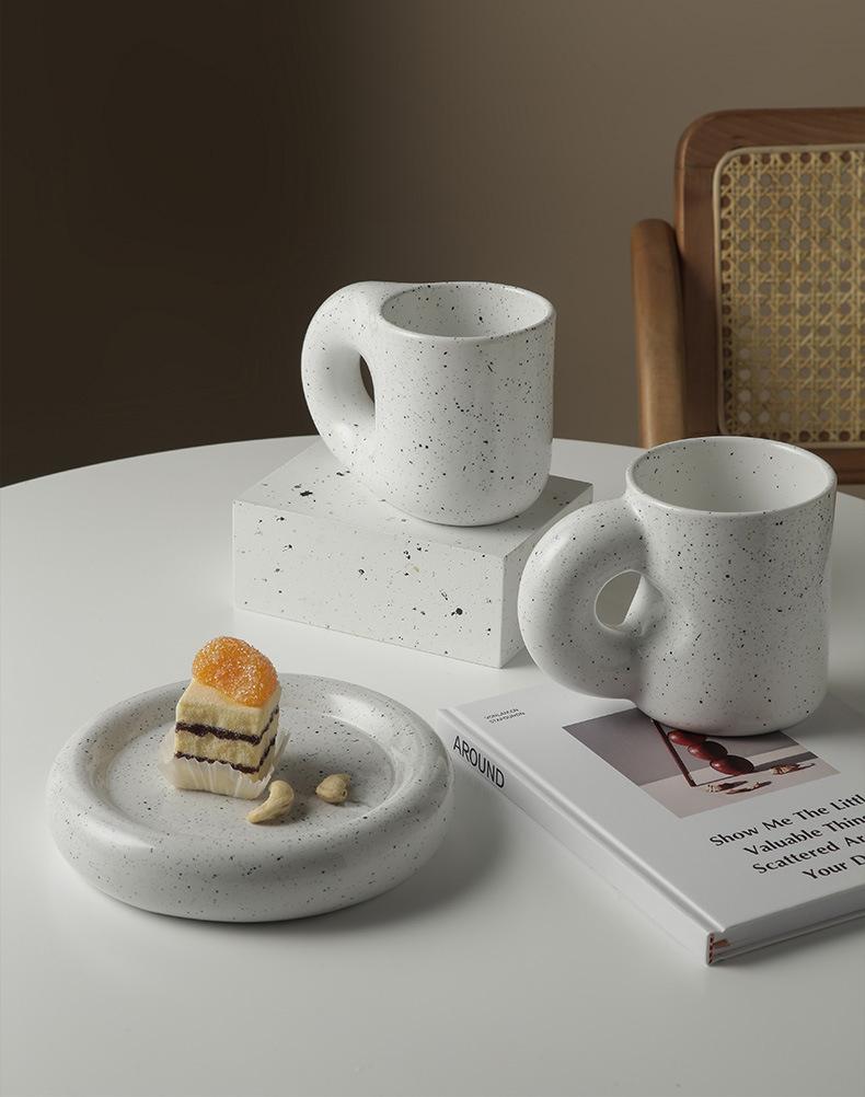 Fat Handle Creative Handmade Ceramic Mug