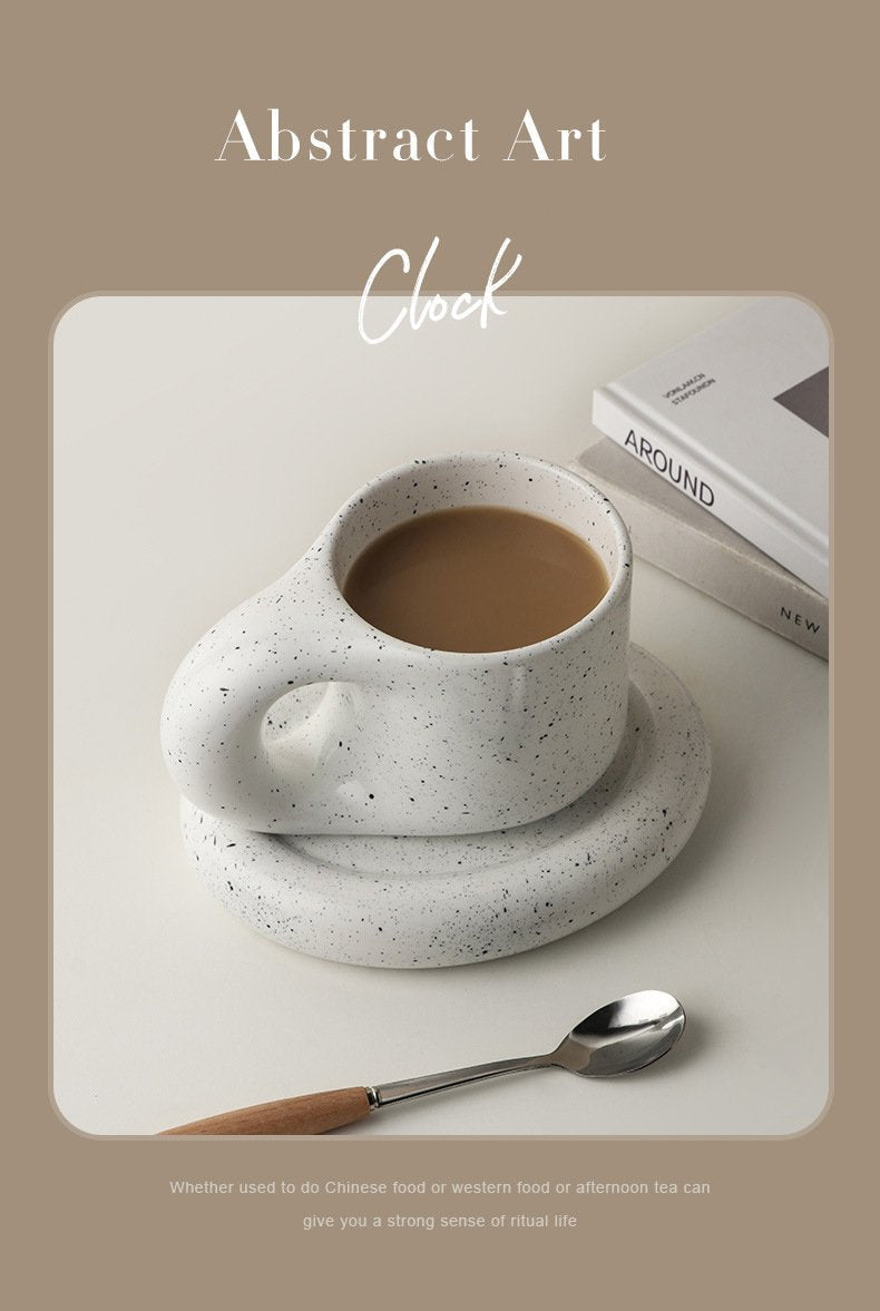300ml Fat Handle Creative Handmade Ceramic Mug