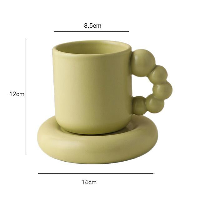 European Ceramics Coffee Cups And Saucers Tableware Coffee Plates Dishes Afternoon Tea Set Home Kitchen With Gift Box