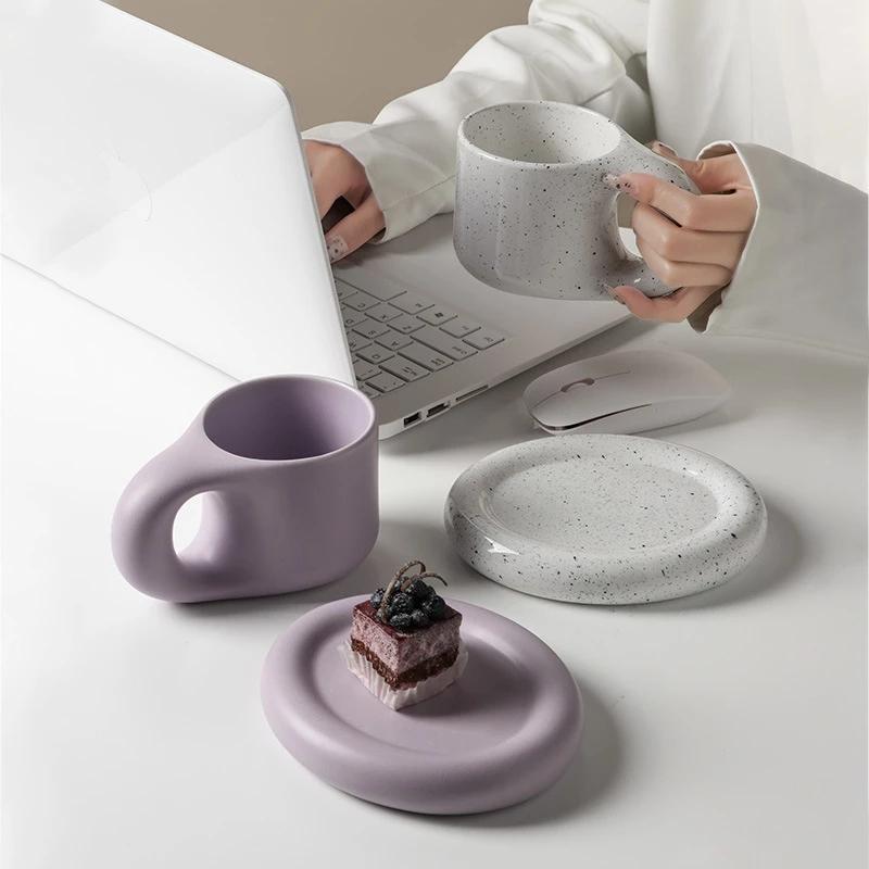 300ml Fat Handle Creative Handmade Ceramic Mug