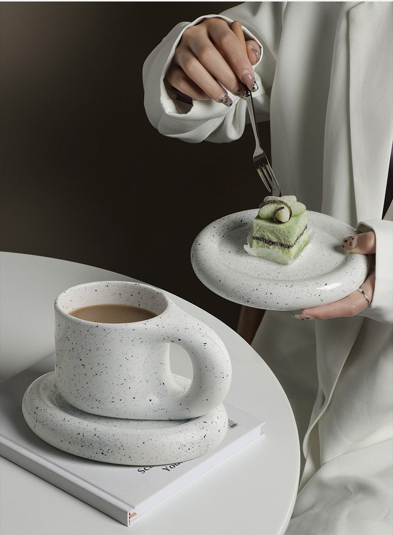 300ml Fat Handle Creative Handmade Ceramic Mug