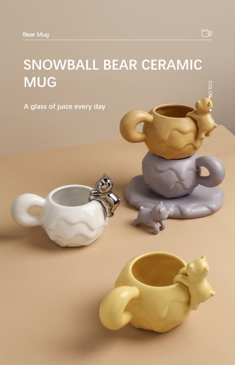 Nordic Mug Coffee Cup Luxury Ceramic Girl Mugs Fat Saucer Set Cute Ins Couple Water Milk White Cups Original Mugs Birthday Gift