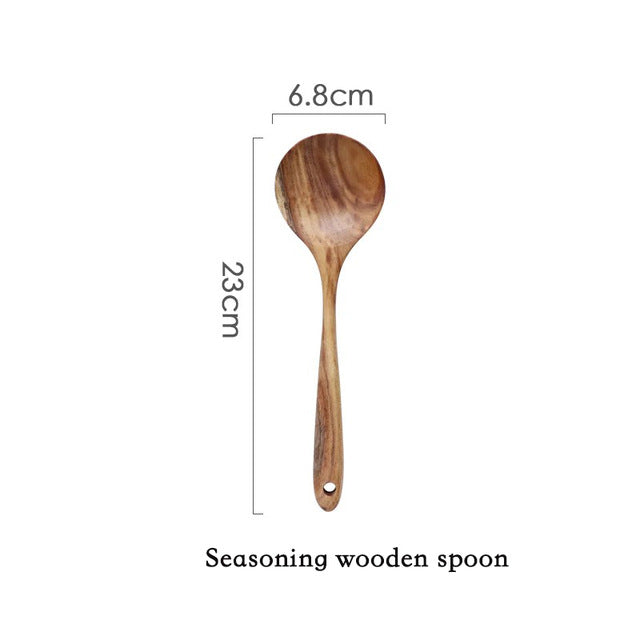 Solid Wood Cutlery Set