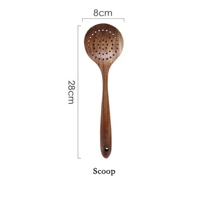 Solid Wood Cutlery Set