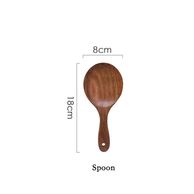 Solid Wood Cutlery Set
