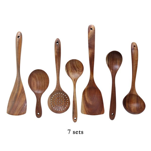 Solid Wood Cutlery Set