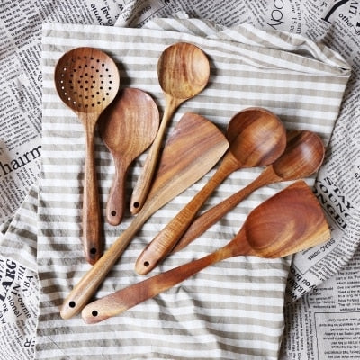 Solid Wood Cutlery Set