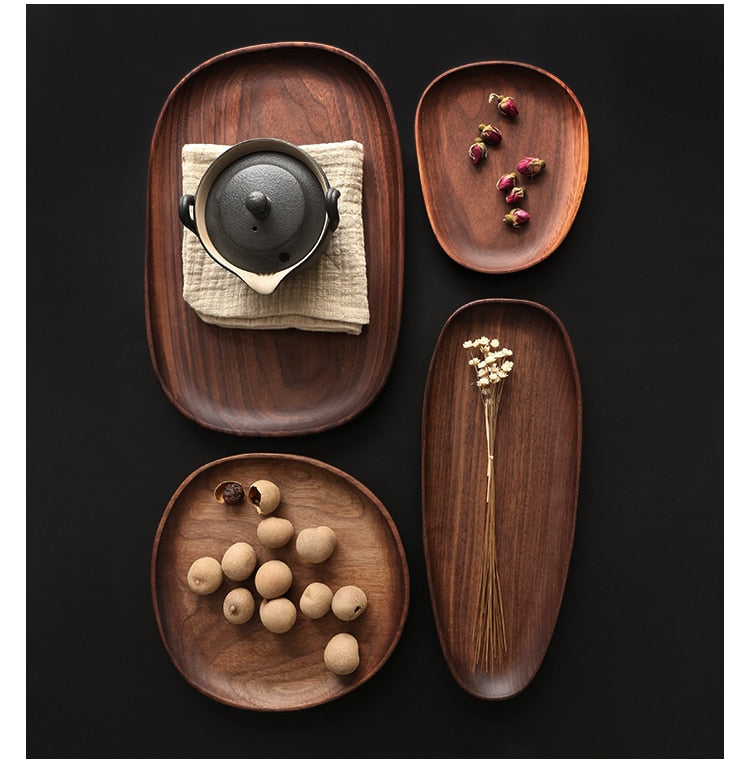 Irregular Acacia Wood Plates