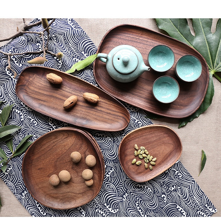 Irregular Acacia Wood Plates