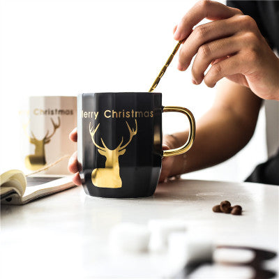Christmas Elk Coffee Cup