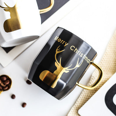 Christmas Elk Coffee Cup