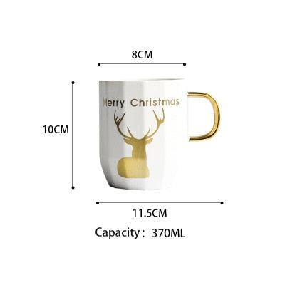 Christmas Elk Coffee Cup
