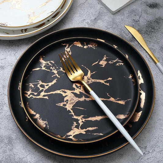 Marble Phnom Penh Ceramic Western Plate