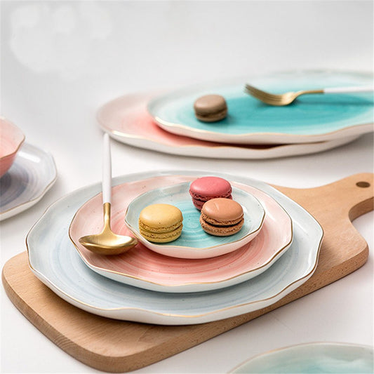 Gradient Color Ceramic Plate
