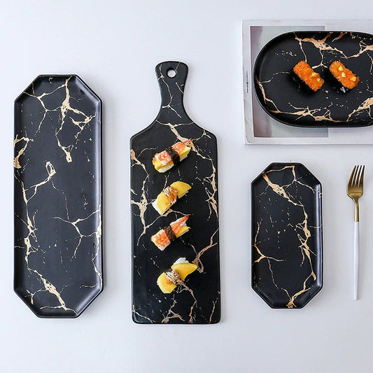 Creative Marbled Ceramic Tableware
