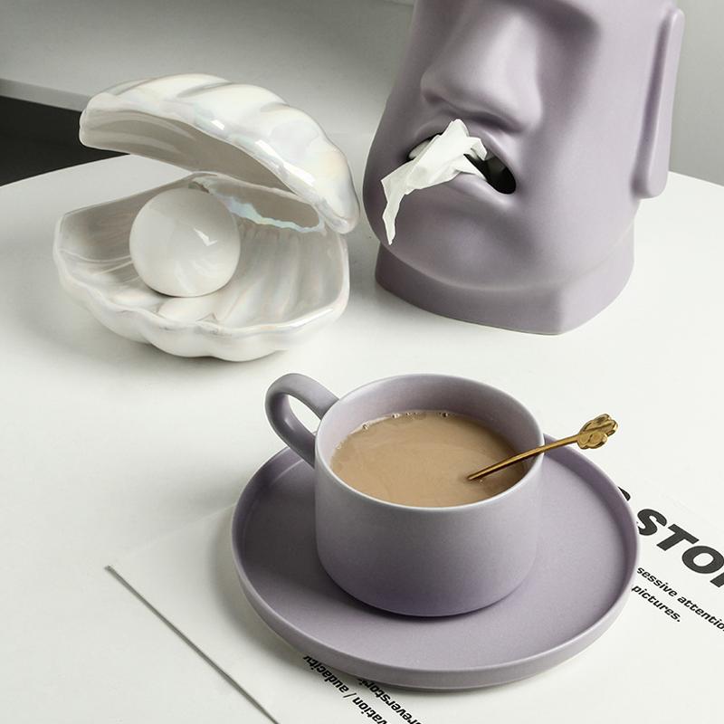 Coffee Mugs Ceramic Handmade Coffee Cups with Handle for Latte, Cappuccino, Hot chocolate